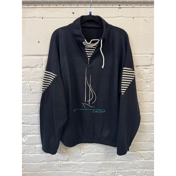 80s Key West Sweatshirt Top Size XL - Picture 8 of 8